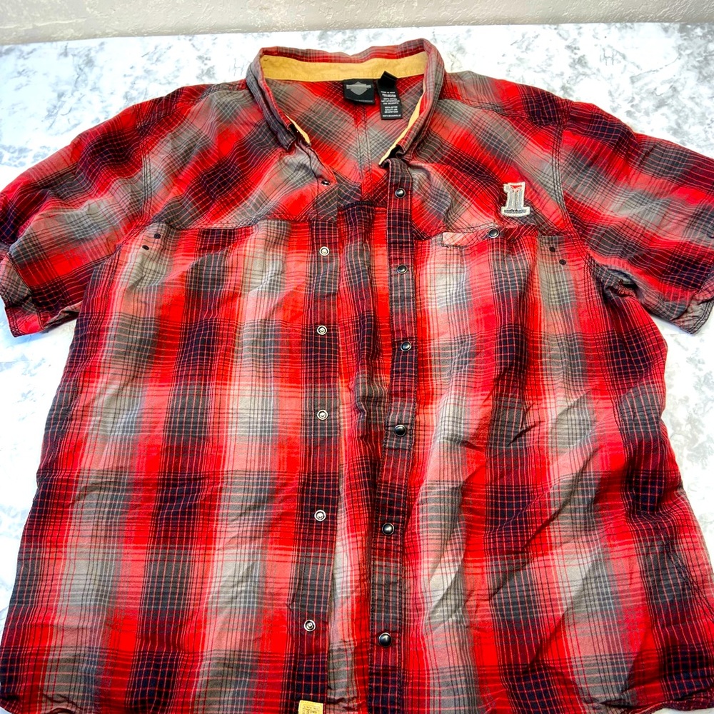 Harley Davidson short sleeve button up